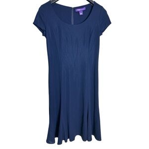 Ralph Lauren Purple Label Navy Blue Midi Dress